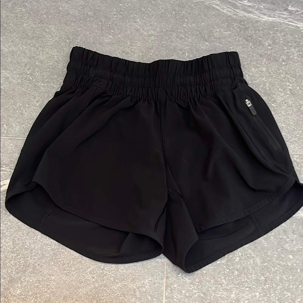 Lululemon Athletica Black Athletic Shorts Moisture-Wicking